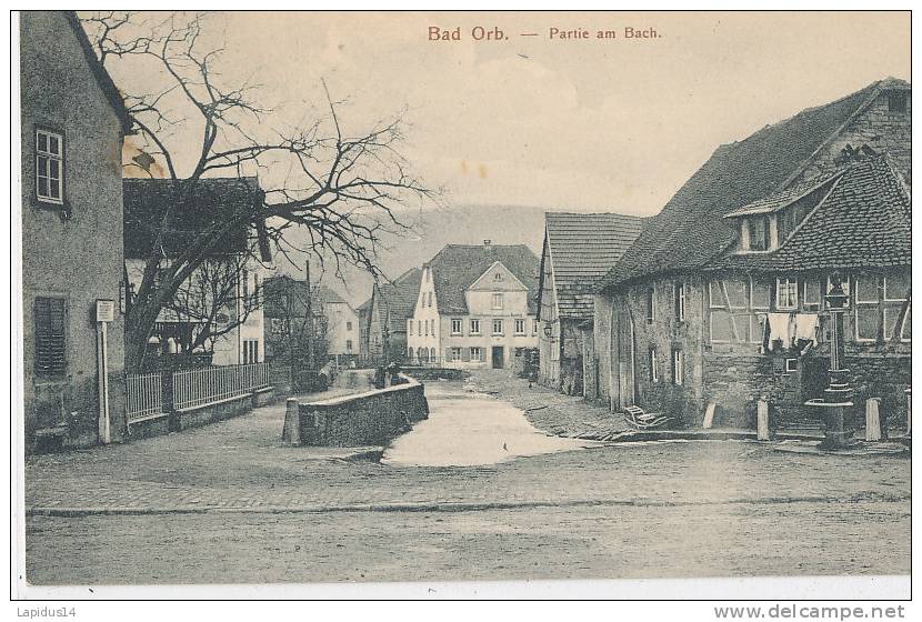 U 511 CPA   ALLEMAGNE -  BAD  ORB  PARTIE AM BACH - Bad Orb