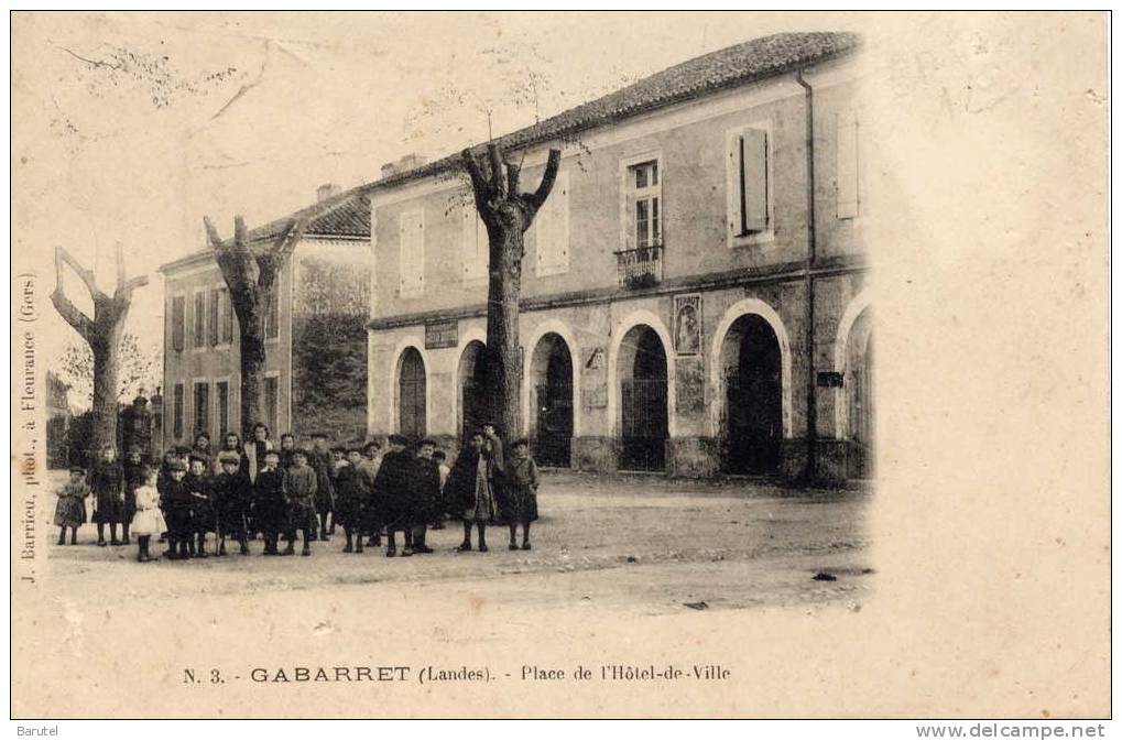 GABARRET - Place De L´Hôtel De Ville - Gabarret