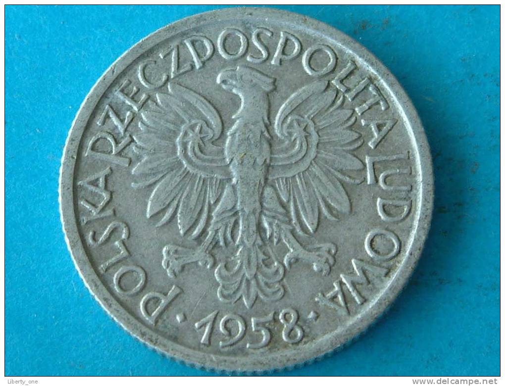 1958 - 2 ZLOTE / Y# 46 ( For Grade, Please See Photo ) !! - Pologne