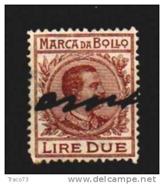 1905 / 1926  - MARCA DA BOLLO A TASSA FISSA -  Lire 2 - Steuermarken