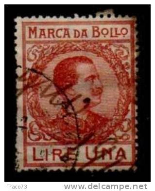 1915 / 1926  - MARCA DA BOLLO A TASSA FISSA -  Lire 1 - Steuermarken