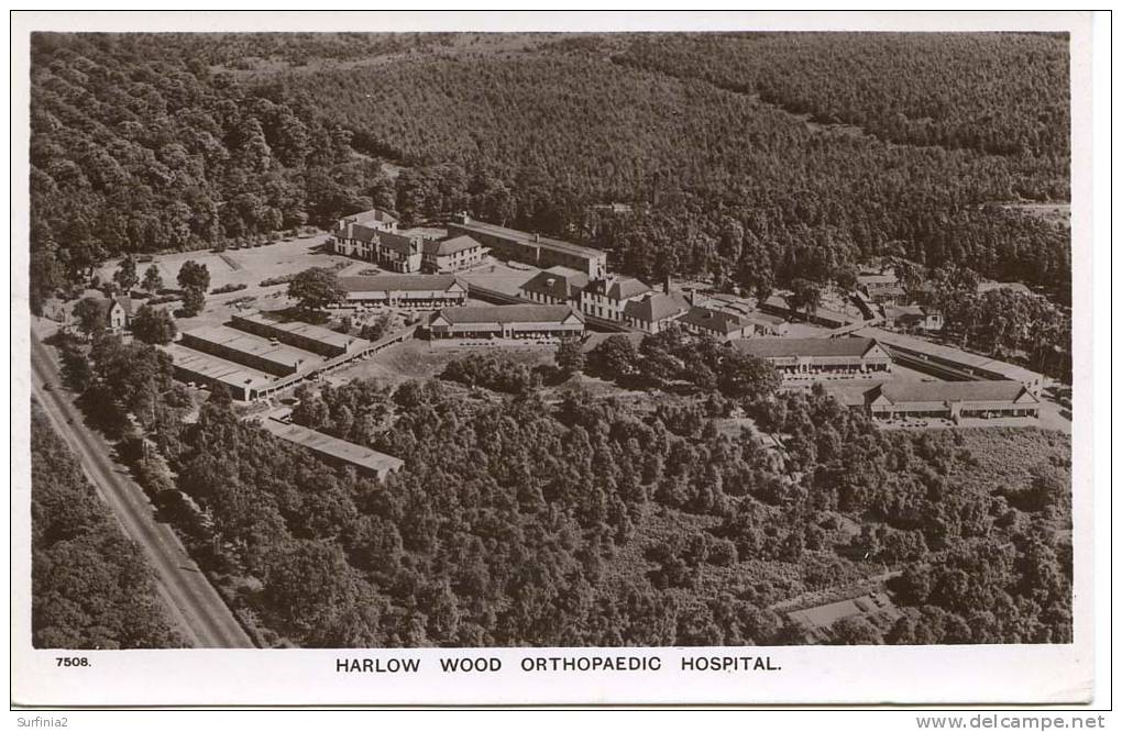 HERTS - HARLOW WOOD ORTHOPAEDIC HOSPITAL - AERIAL RP  Ht83 - Hertfordshire