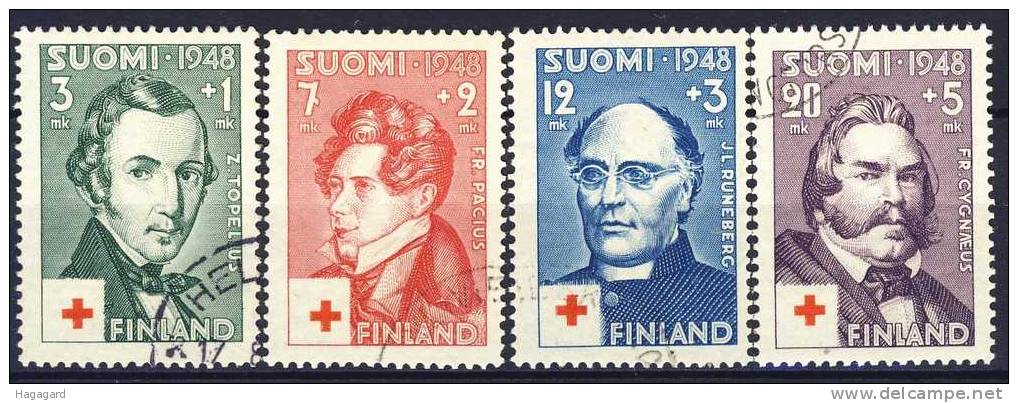 Finland 1948. Red Cross Charity. Michel 349-52. Cancelled (o) - Oblitérés