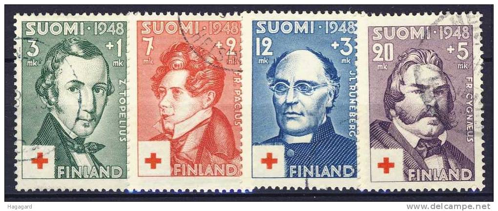 Finland 1948. Red Cross Charity. Michel 349-52. Cancelled (o) - Oblitérés