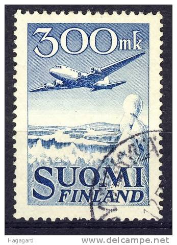 Finland 1950. Airplane. Michel 384. Cancelled (o) - Oblitérés