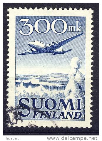 Finland 1950. Airplane. Michel 384. Cancelled (o) - Usati