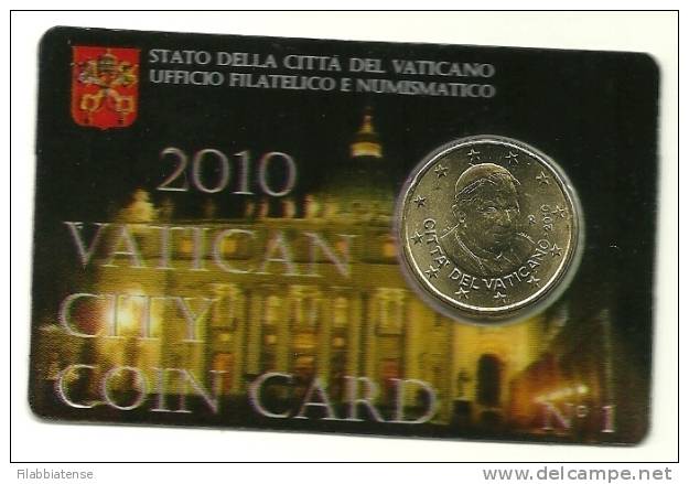 2010 - Vaticano Coin Card N. 1 - Vatican