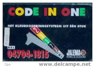 # NETHERLANDS RCZ673 Jalema Code In One 4 Landis&gyr  1000ex Tres Bon Etat - Privé