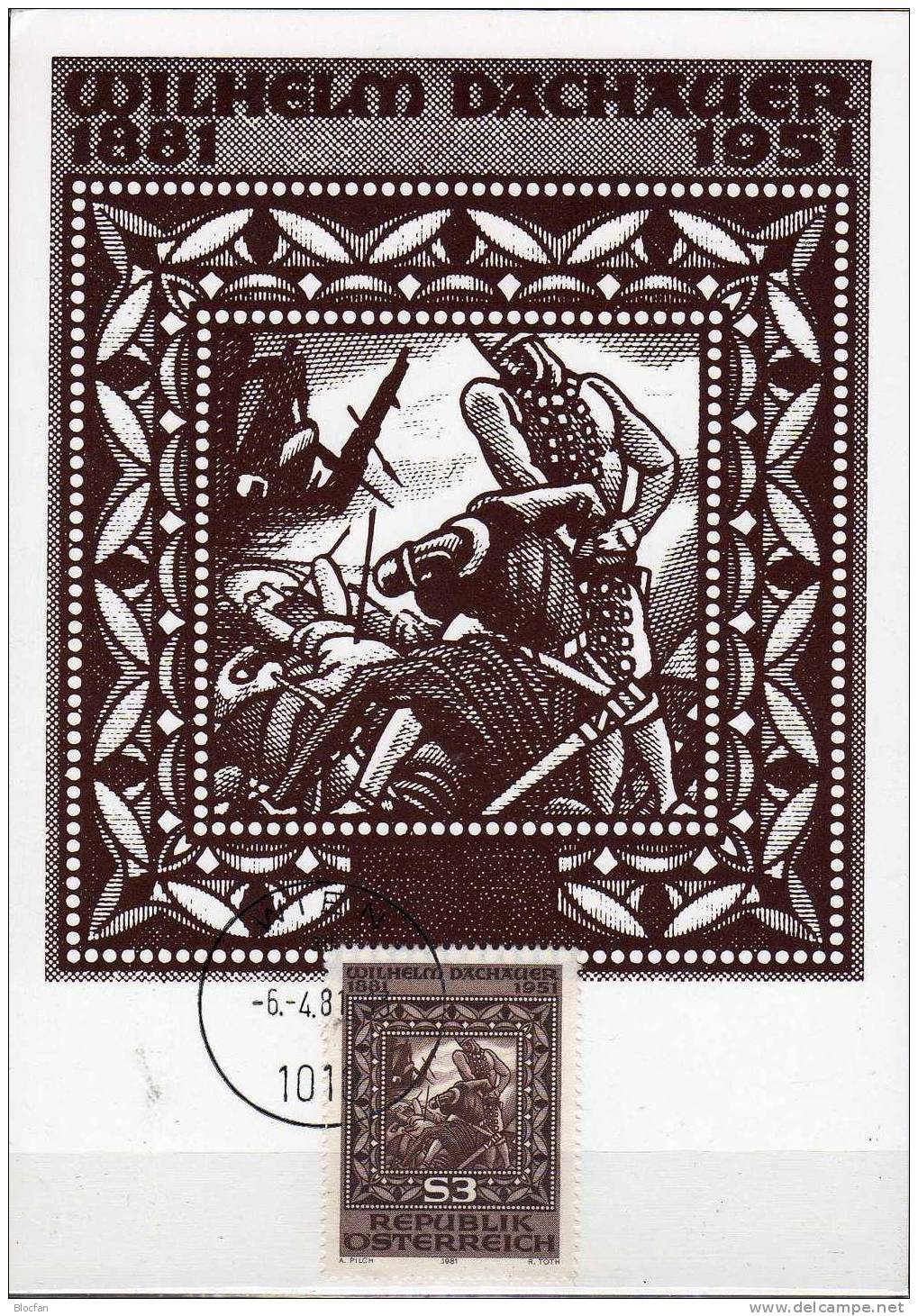 5 MaxiCards Österreich O 46€ Moderne Kunst Rehabilitation Nibelungen Stift Zwettl Sozialdemokrat Maxi-card From Austria - Collections