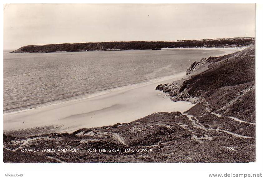 Oxwich Sands And Point From The Great Tor, Gower - Glamorgan