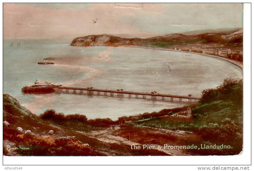 The Pier & Promenade Llandudno - Caernarvonshire