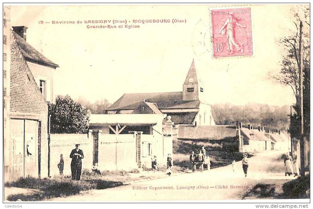 RICQUEBOURG GRANDE RUE 1914 - Ribecourt Dreslincourt