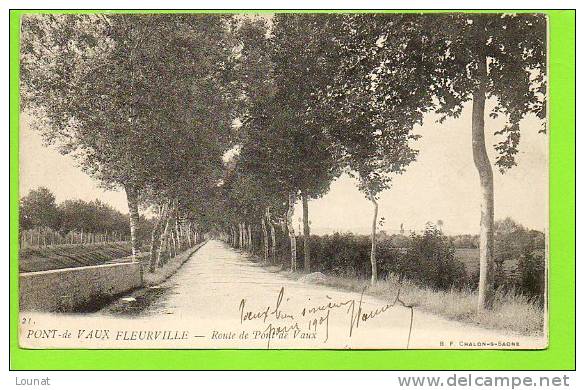 01 PONT De VAUX -FLEURVILLE : Route De Pont De Vaux - Pont-de-Vaux