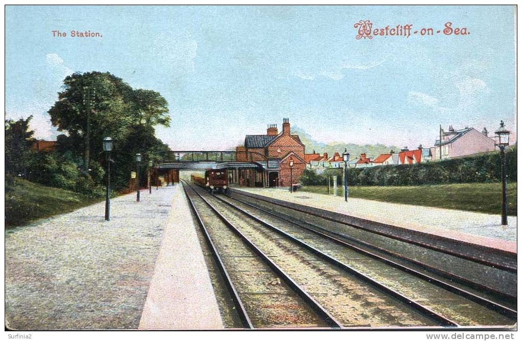 WESTCLIFF ON SEA - THE STATION Pre-WWI - Southend, Westcliff & Leigh