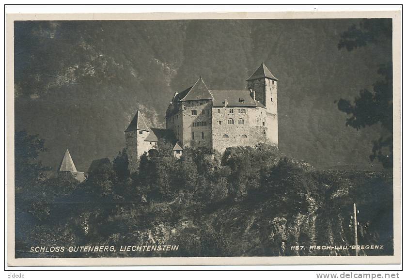 Schloss Gutenberg Liechtenstein 1157 Risch-Lau Bregenz P. Used Balzers 1926 Envoi Bernasconi Entreprise Frères Chambery - Liechtenstein