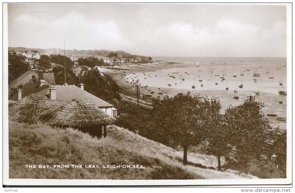 LEIGH ON SEA - THE BAY FROM THE LEAS RP - Southend, Westcliff & Leigh