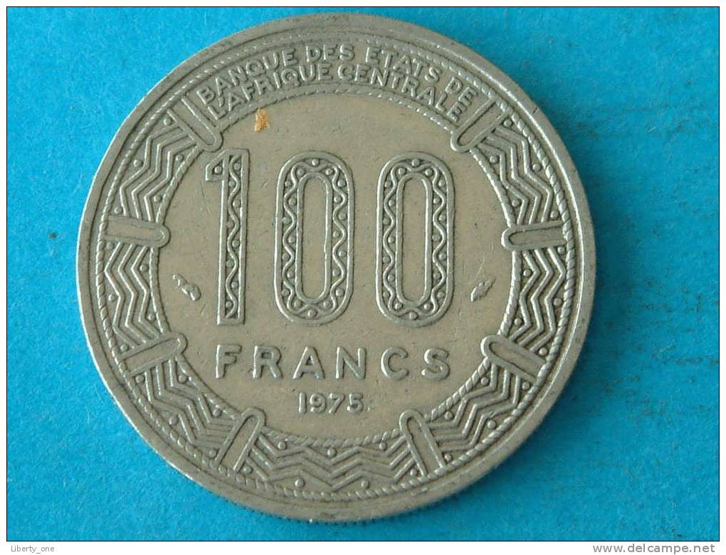 1975 - 100 FRANCS / KM 13  ( For Grade, Please See Photo ) ! - Gabon