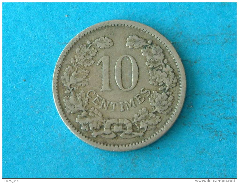 1901 - 10 CENTIMES / KM 25  ( For Grade, Please See Photo ) ! - Luxembourg