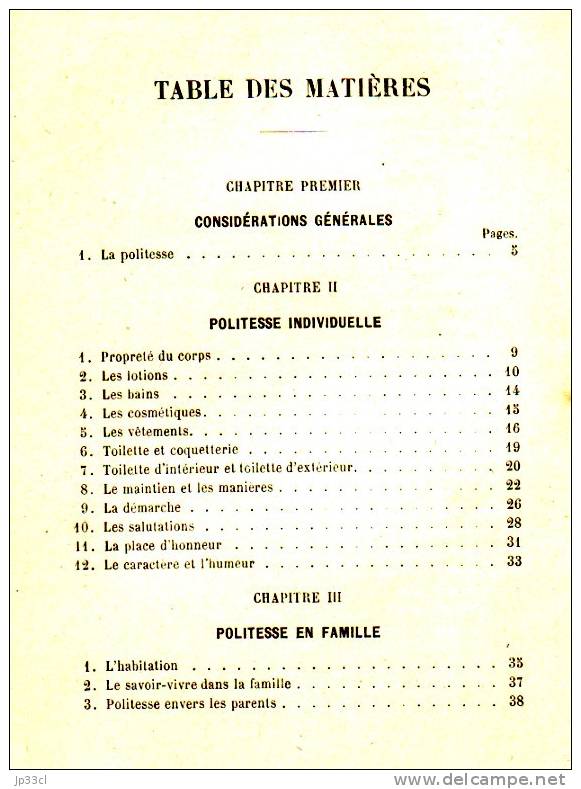 Le Savoir-Vivre Dans La Jeunesse Pour Nos Filles Et Pour Nos Garçons, Par J.-B. Mosray (vers 1900) - Autres & Non Classés