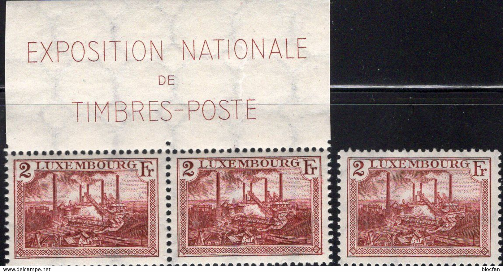 Düdelingen 1937 Aus Block 2 Luxemburg 302+ Paar ** 18€ Stahlhütte Esch Bloque EXPO Hoja Philatelics Stamps Bf Luxembourg - Other & Unclassified