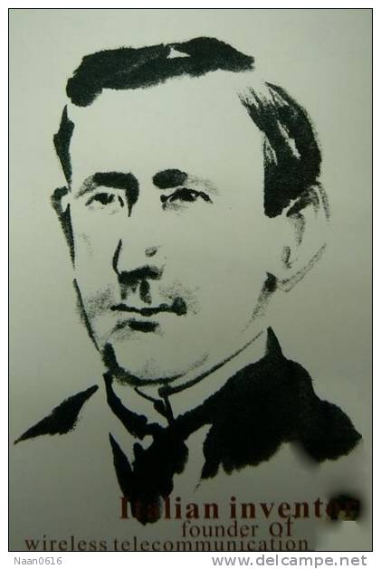 Radio Wireless Inventor, Guglielmo Marconi  Postal Stationery -Articles Postaux -Postsache F (A87-66) - Physik