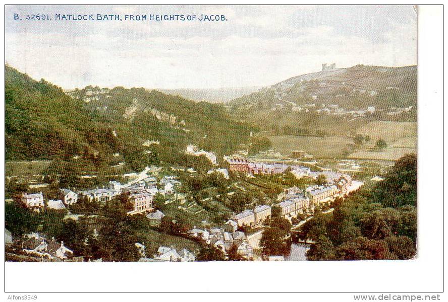 32691 Matlock Bath, From Heights Of Jacob - Derbyshire