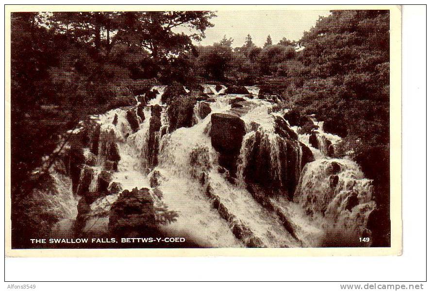 The Swallow Falls, Bettws-y-coed - Caernarvonshire