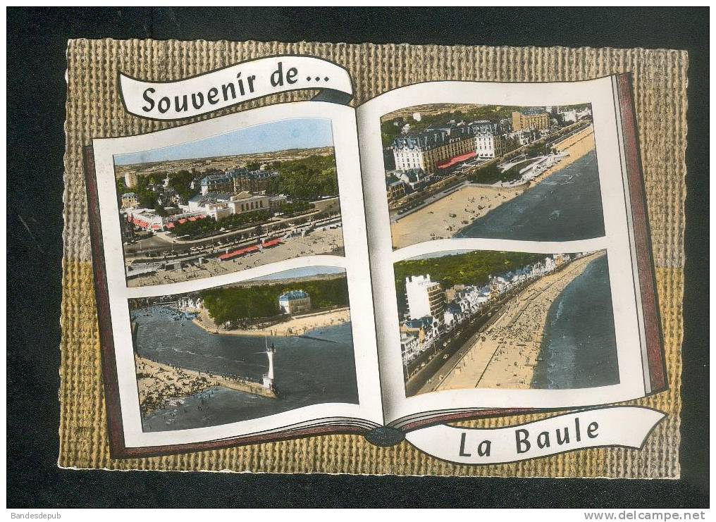 CPSM - Souvenir De LA BAULE (44) - Multivues Type Album Photo ( Vue Aérienne LAPIE ) - La Baule-Escoublac