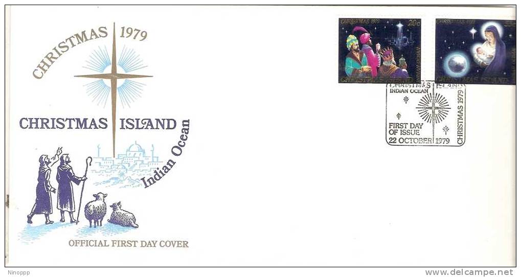 Christmas Island-1979 Christmas FDC - Christmas Island