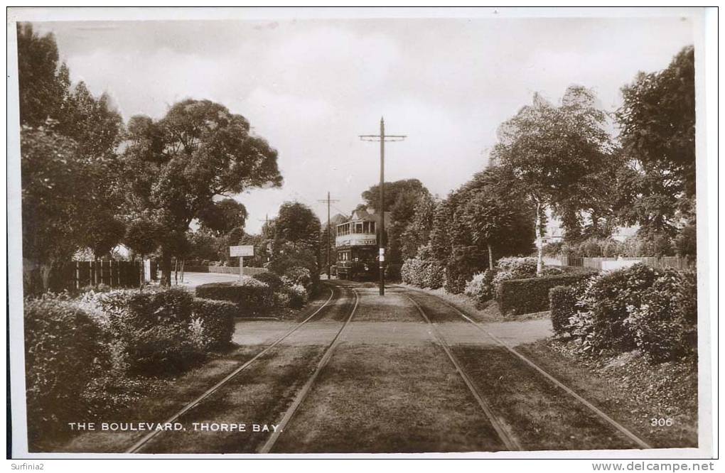 SOUTHEND - THORPE BAY - THE BOULEVARD RP - TRAM - Southend, Westcliff & Leigh