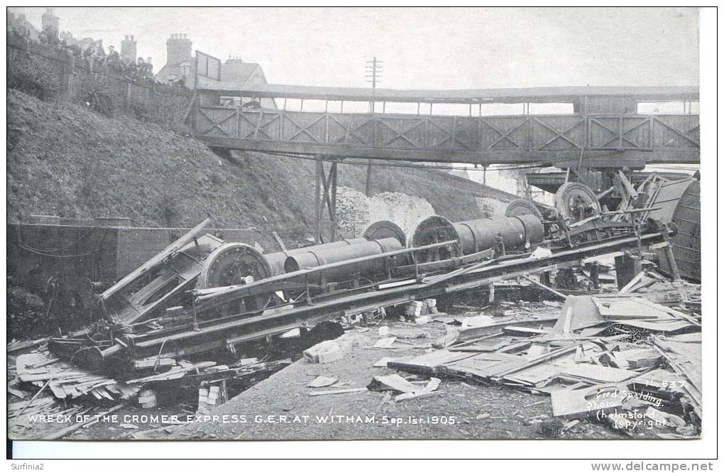 WITHAM - WRECK OF THE CROMER EXPRESS SEP 1ST 1905 - Other & Unclassified