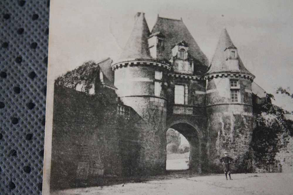 CPA Château De Durtal (Anjou)49 MAINE & LOIRE Timbre à Date Cachet Ambulant Convoyeur Angers à La Fléche Précurseur 1902 - Durtal