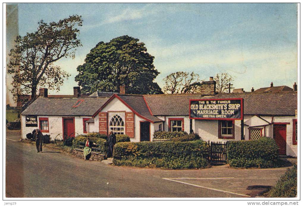 U.K., Scotland, Gretna Green, The Blacksmith´s Shop, Marriage Room, Ca. 1960 - Dumfriesshire