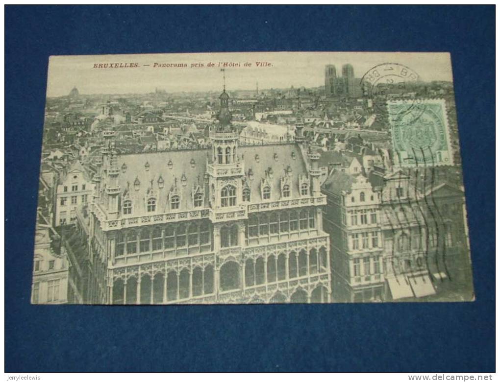 BRUXELLES -  Panorama Pris De L´Hôtel De Ville  -  1911 - Viste Panoramiche, Panorama