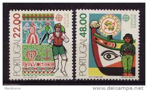 Portugal   EUROPA 1981 N° 1509 / 10  Neuf  X ( Trace De Charniere) - Nuevos