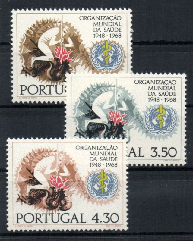 Portugal 1968 20th Anniv Of WHO  Victory Over Disease 20º Aniv Da O.M.S.   MNH - OMS