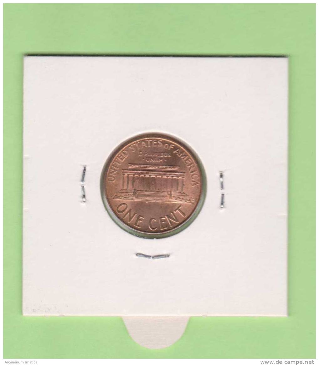 ESTADOS UNIDOS  1  CENTIMO  1.999  COBRE   KM#201    MBC/VF   DL-8676 - 1959-…: Lincoln, Memorial Reverse