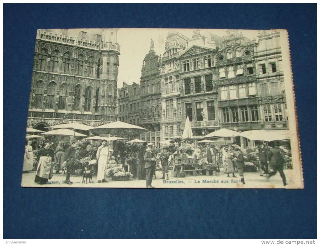 BRUXELLES -  Le Marché Aux Fleurs  - 1907 - Marchés