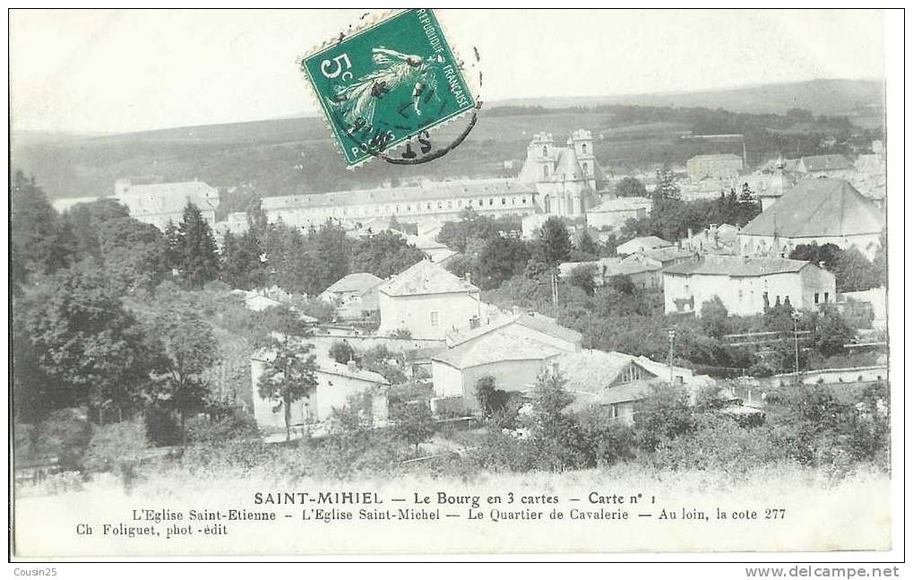 55 SAINT MIHIEL - Les Bourg En Trois Cartes - Carte N°1 - Saint Mihiel