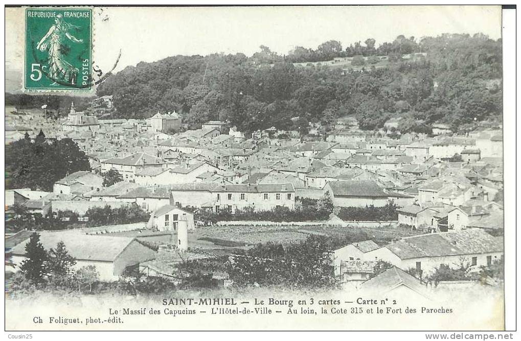 55 SAINT MIHIEL - Les Bourg En Trois Cartes - Carte N°2 - Saint Mihiel