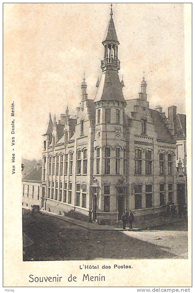 Souvenir De Menin L´Hôtel Des Postes - Menen