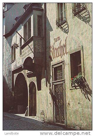 Würzburg - Gasthaus Zum Stachel - Werbekarte Drupa 77 - Wuerzburg