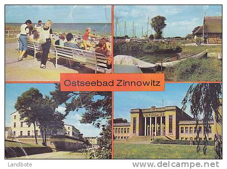 Zinnowitz - Ostseebad - Strand - Am Achterwasser - Erholungsheim VEB Bitterfleld - Kulturhaus - Zinnowitz