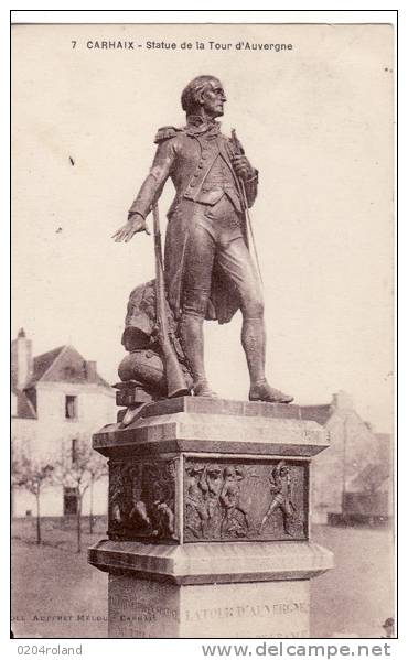 Carhaix - Statue De La Tour D'Auvergne  : Achat Immédiat - Carhaix-Plouguer