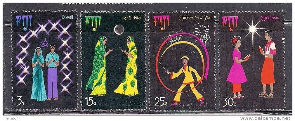 Fiji      Festival Of Lights        Set   SC# 357-60 MNH** - Fidji (1970-...)