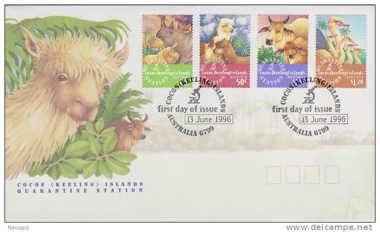 Cocos Islands  -1996 Quarantine Station   FDC - Isole Cocos (Keeling)