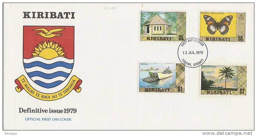 Kiribati-1979 Drfinitives, Dated 12 July 79,   FDC - Kiribati (1979-...)