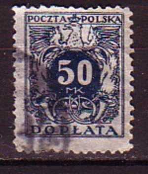 R3892 - POLOGNE POLAND TAXE Yv N°43 - Portomarken