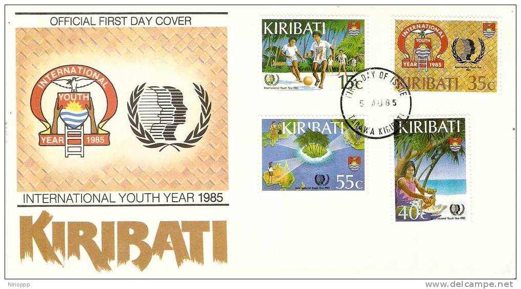 Kiribati-1985 Youth Year  FDC - Kiribati (1979-...)