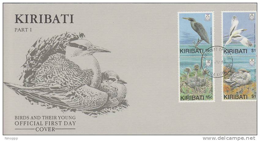 Kiribati-1989 Birds FDC - Kiribati (1979-...)